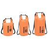 Dry Bag with Zipper Orange 4 gal PVC