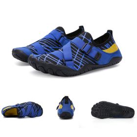 Fitness Yoga Outdoor Large Size Hiking Shoes (Option: A026 blue-36)