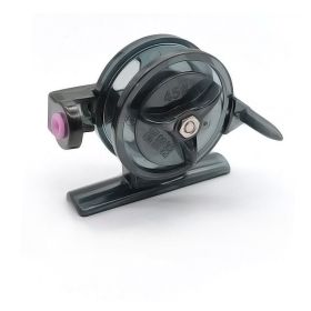 Ice Fishing Reel Winter Fishing Reel With Force-relieving Small Plastic (Option: Black55big wheel)