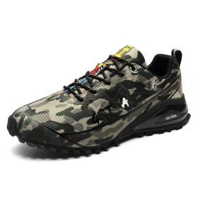 Men's Outdoor Off-road Running Shoes Air Cushion Mountaineering (Option: Camouflage-40)