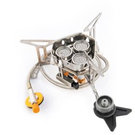 Foldable Portable Split Windproof Picnic Stove (Option: WSS2092)