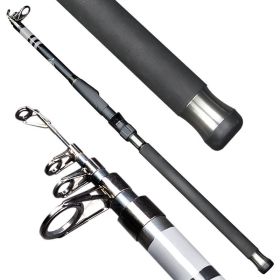 Stainless Steel Retractable Long-range Fishing Rod (Option: Black-3m)