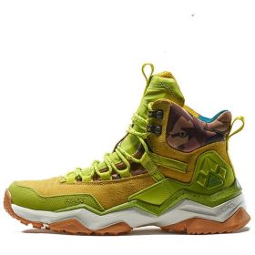 Hiking Shoes Waterproof Non-slip Mountain Climbing Shoes High Top (Option: Fruit Green-42)