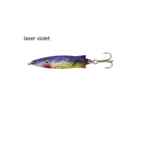 Curved Surface Lure Sequins White Stripes Lure Of Fishing Gear (Option: Laser Purple-7g 58mm)