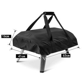 Outdoor Portable Waterproof Oven Dust Cover (Option: Code 12 63x41x16CM-Black)