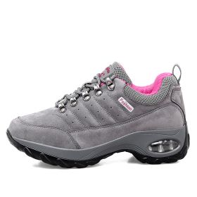 Sneakers Air Cushion Sole Casual Shoes (Option: Grey rose red-42)