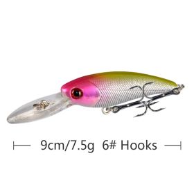 10 Color Minorua Bait Biomimetic Plastic Hard Fake Bait (Option: Y103 4color-9cm 7.5g)