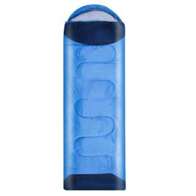 Anti Kick Quilt Portable Outdoor Sleeping Bag (Option: Cyan-1600g)