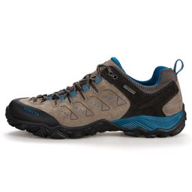 Men's Spring And Autumn Lightweight And Wear-resistant Sports Hiking Shoes (Option: Brown Low Top Mens-43)