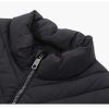 Men's Winter Lightweight Puffer Vest Outdoor Casual Thicken Stand Collar Padded Vest